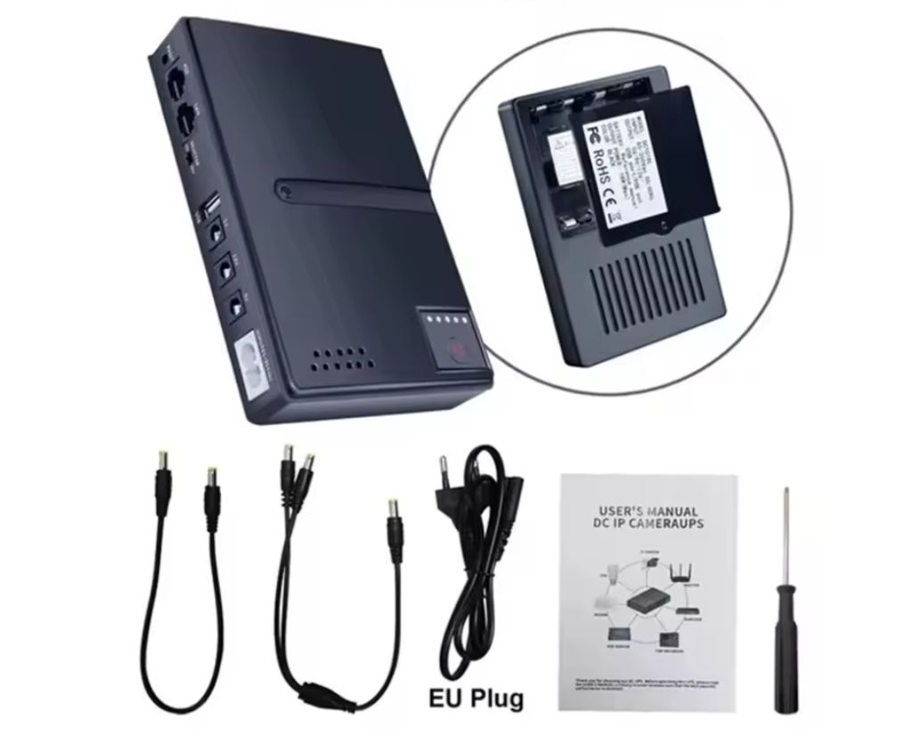 UPS DC бесперебойник для роутера, модема 18W, 12000 мА-ч, 5V/9V/12V, ИБП, ДБЖ Черный - фото фото фото 2