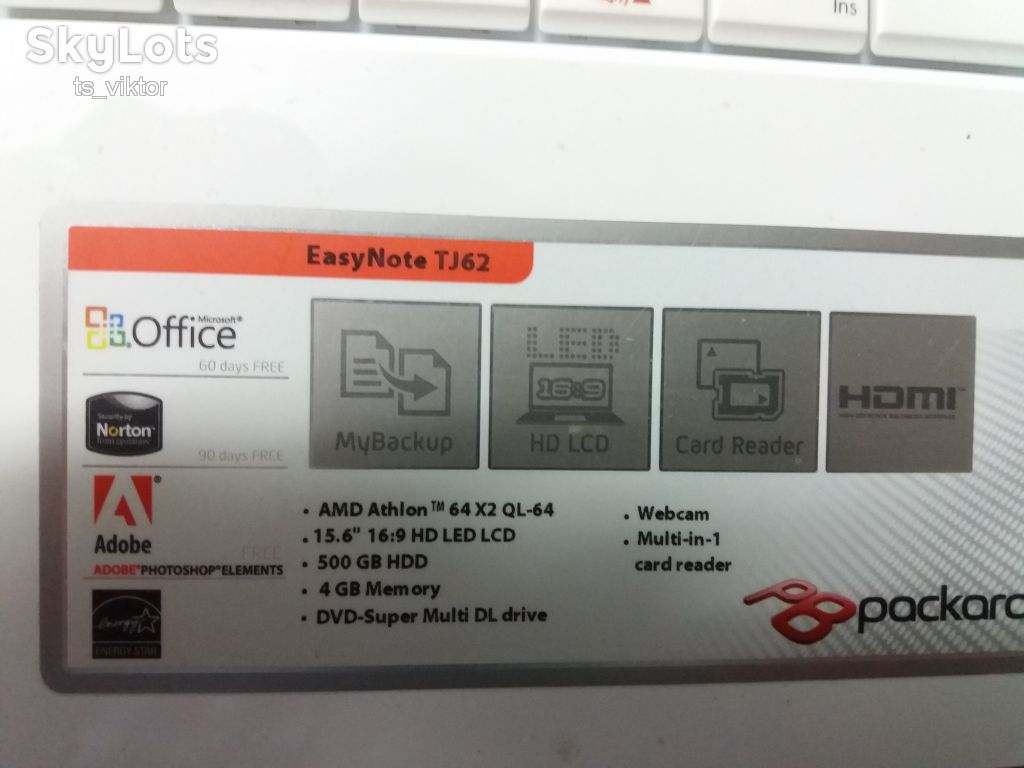 Ноутбук Packard Bell TJ62 - фото фото фото 5