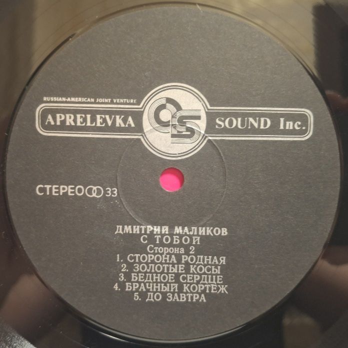 Дмитрий Маликов - С Тобой - 1993.    (LP). 12. Vinyl. Пластинка. Rare. - фото фото фото 3