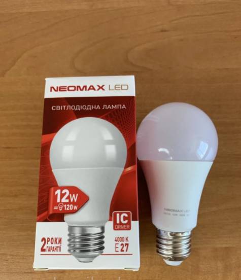 Енергоощадна лампочка/Світлодіодна LED NeoMax 12W E27 4000K - фото фото фото 3