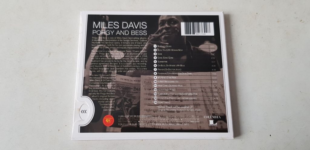 Miles Davis Porgy And Bess CD фірмовий - фото фото фото 1