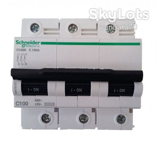 Автомат 100А Автоматический выключатель Schneider Electric C120N C 100A 3P A9N18367 Новый. - фото фото фото 1