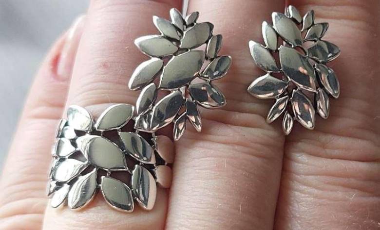 Серебряный набор украшений - фото фото фото 1