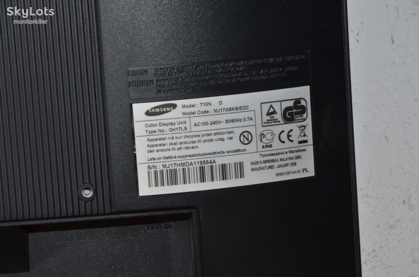 МОНІТОР TFT 17'' LCD Samsung 710N! МегаSALE! - фото фото фото 6