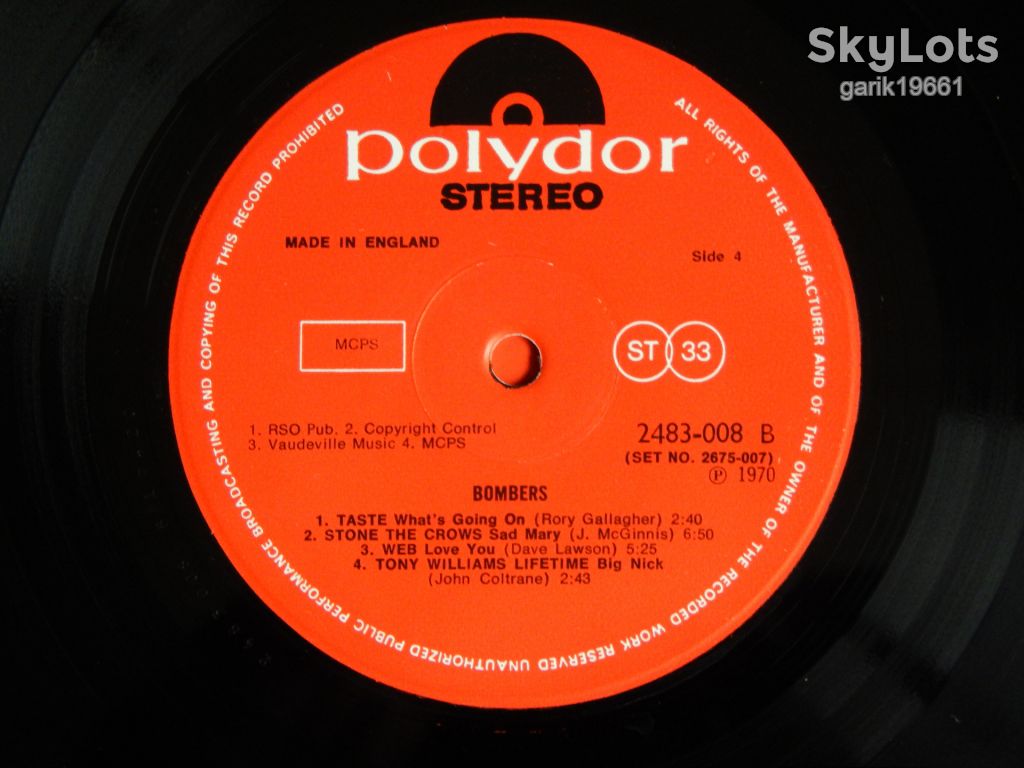 Various ‎– Bombers  (Polydor ‎– 2675 007, UK) EX/EX+/EX+ - фото фото фото 6