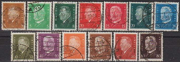 1928 - Німеччина - Стандарт - Президенти Mi.410-22 _35,0 € - фото фото фото 0