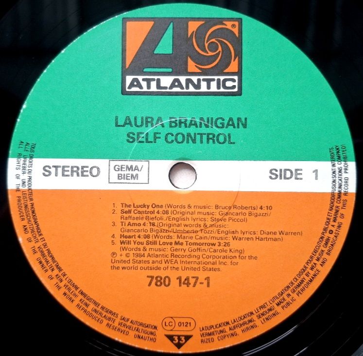 Laura Branigan - Self Control - 1984.   (LP). 12. Vinyl. Пластинка. Germany. - фото фото фото 2