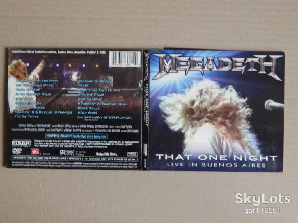 Megadeth ‎– That One Night: Live In Buenos Aires (DVD, Unofficial Release, Digipak) - фото фото фото 2