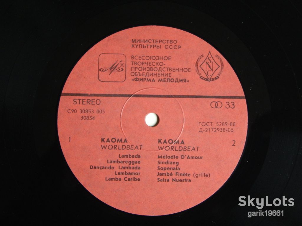 Kaoma ‎– Worldbeat (SNC Records ‎– C90 30853 005) NM-/NM- - фото фото фото 3