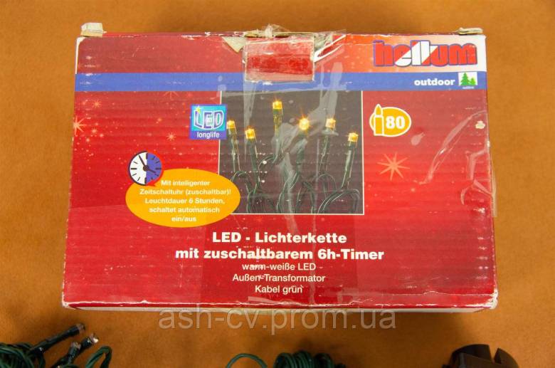 Гірлянди, Hellum, 80, LED, White, 18 метрів, з Німеччини - фото фото фото 4