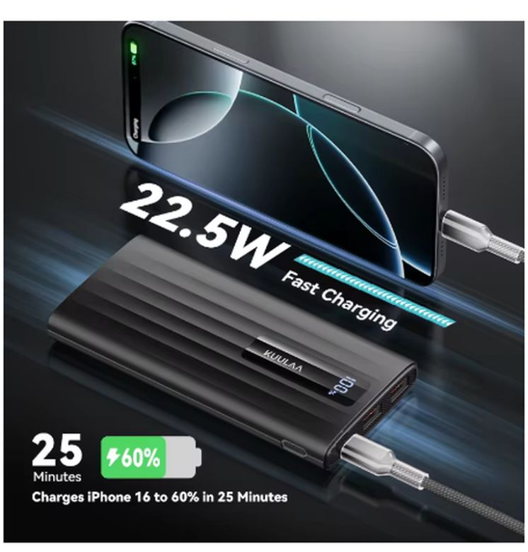 Power bank kuulaa 20000 mah 22,5 w - фото фото фото 2