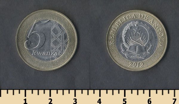 Ангола 5 кванза 2012 - фото фото фото 0