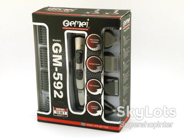 Профессиональная машинка для стрижки Gemei GM 592 10 в 1 - фото фото фото 5