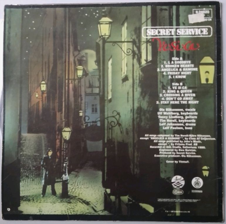 Secret Service - Ye-Si-Ca - 1981.   (LP). 12. Vinyl. Пластинка. Yugoslavia. - фото фото фото 1