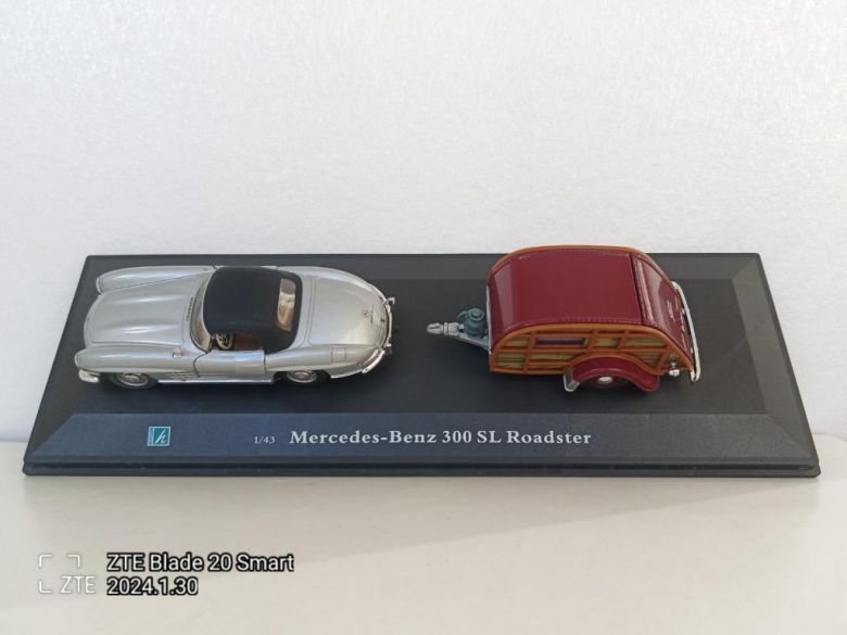 Mercedes-Benz 300SL Roadster &amp;amp; Caravan / Cararama - Hongwell /  -4600- - фото фото фото 4