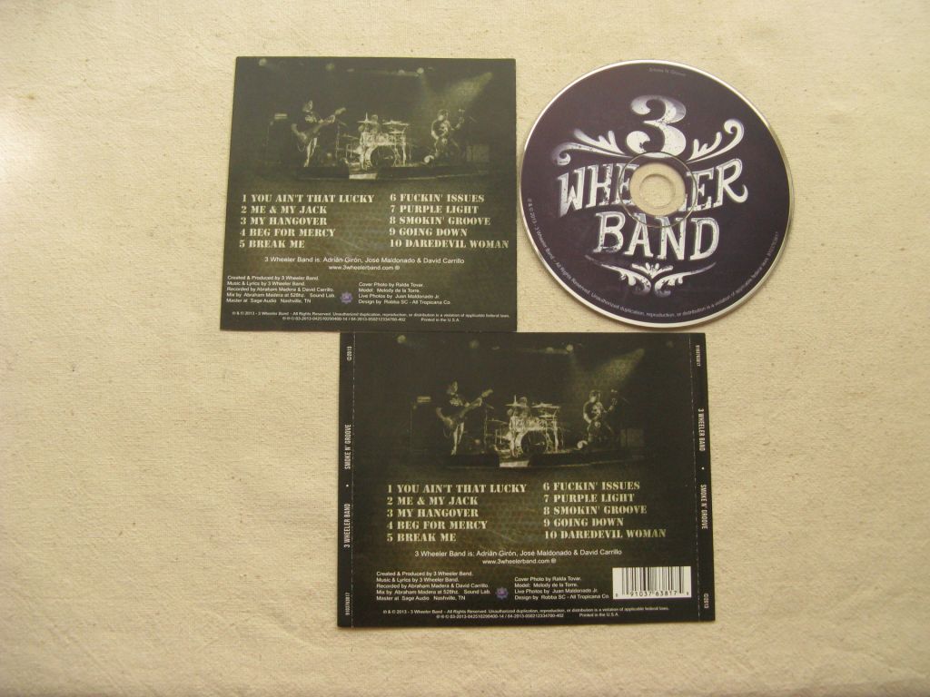 CD Smoke N' Groove. 3 Wheeler Band. 2013. - фото фото фото 2