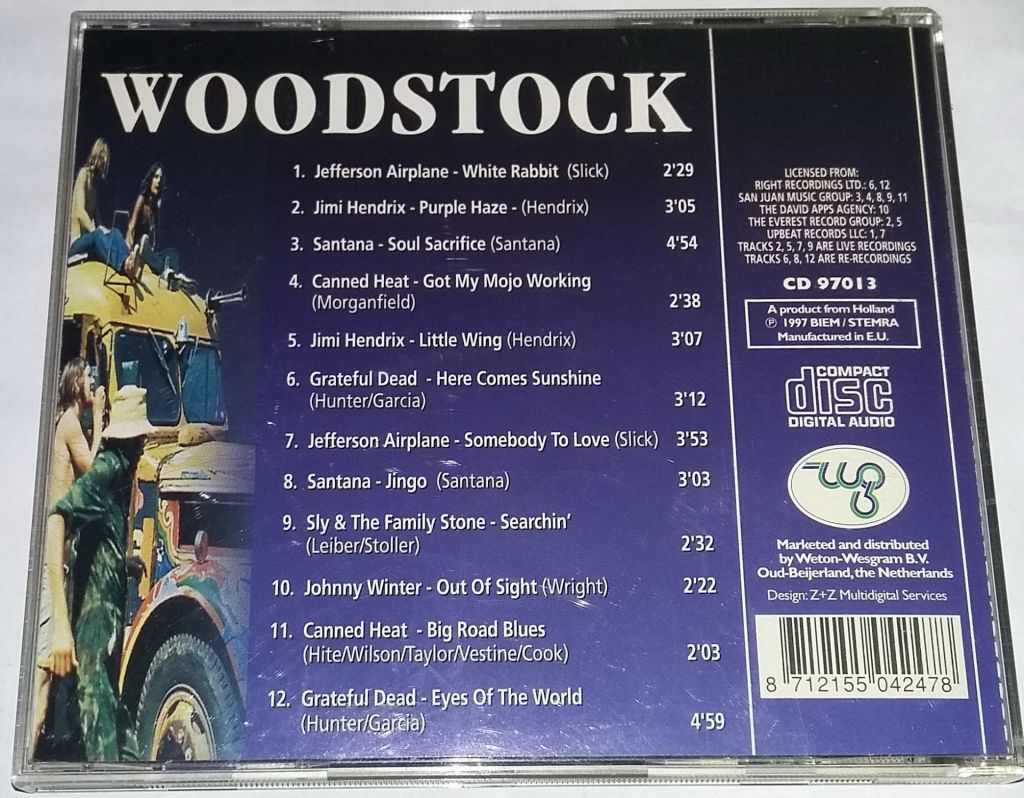 VARIOUS Woodstock CD Europe - фото фото фото 2