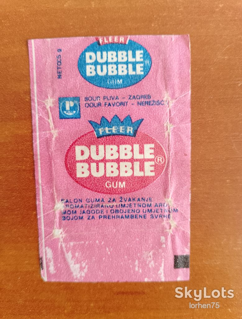 Dubble bubble gum обгортка від жуйки. - фото фото фото 0