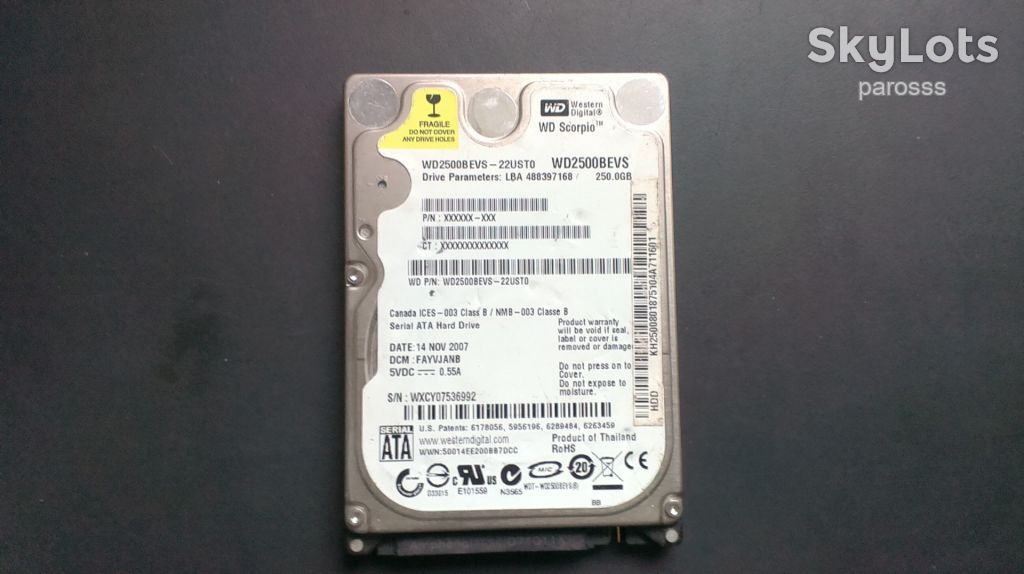 Жорсткий диск WD 250 Gb - фото фото фото 0