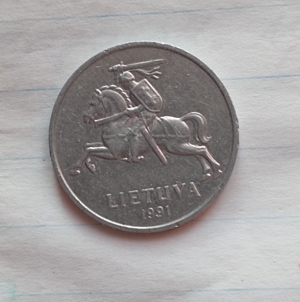Литва 2 цента  1991 г. - фото фото фото 1