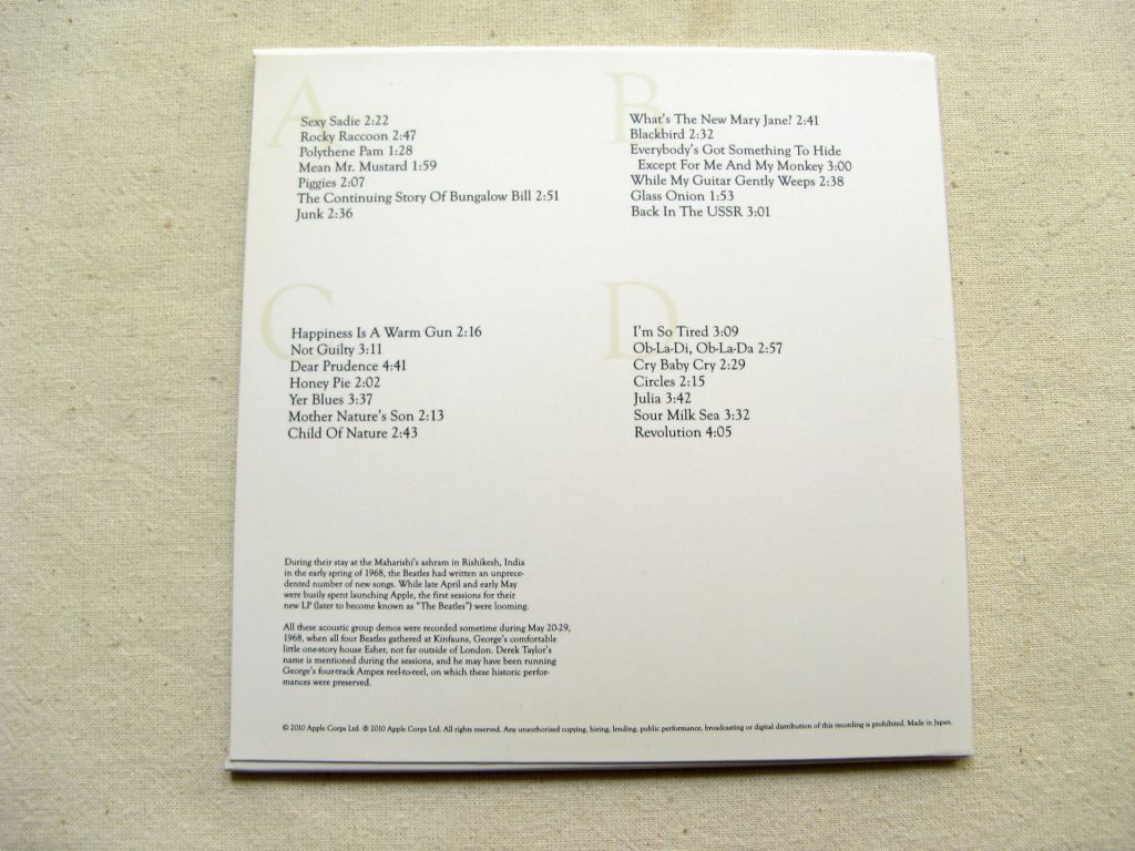 CDLP Beatles. Kinfauns: The Acoustic White Album. 2010. - фото фото фото 4