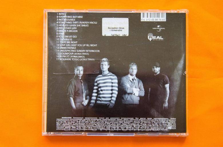 Музичний диск CD. BACKSTREET BOYS - UNBREAKABLE - фото фото фото 2