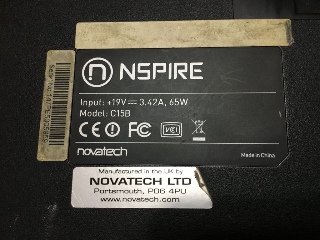 ноутбук NSPIRE C15B NOVATECH на части - фото фото фото 2