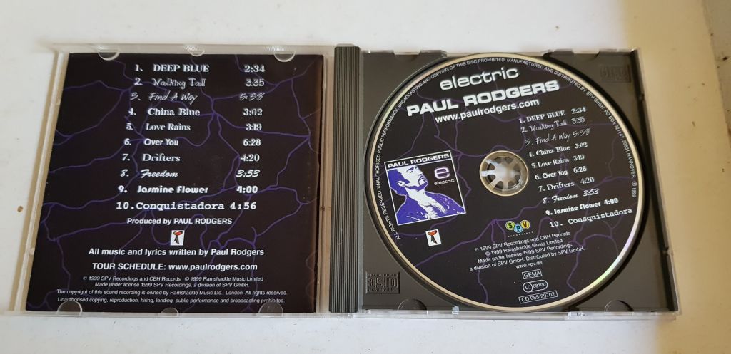 Paul Rodgers Electric CD фірмовий - фото фото фото 2