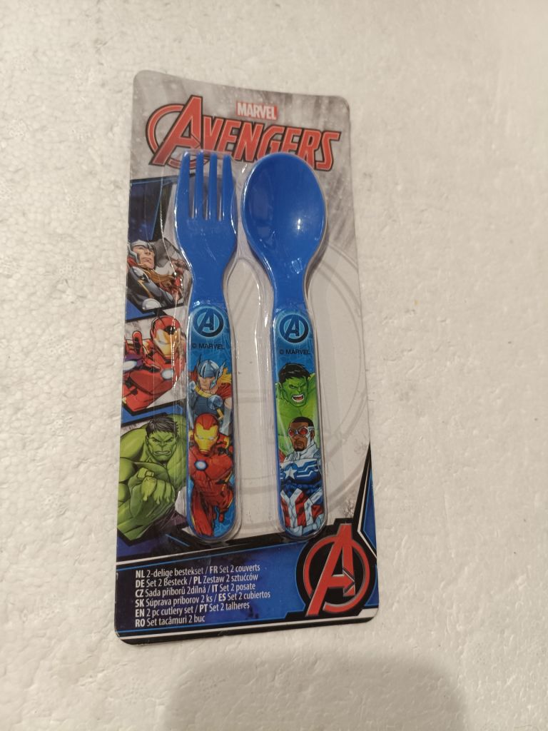 Дитячий набір столових приборів Marvel Avengers  (ложка та виделка, 2 шт.) - фото фото фото 1