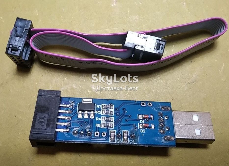 Программатор USB USBASP LC-01 51 AVR ATMEGA8 ATMEGA128 Win7 ATtiny/CAN/PWM    (489-3) - фото фото фото 1