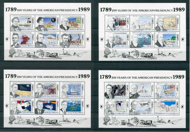 Доминика Dominica 1989 - MNH - Space, Train  Railway MNH - фото фото фото 0