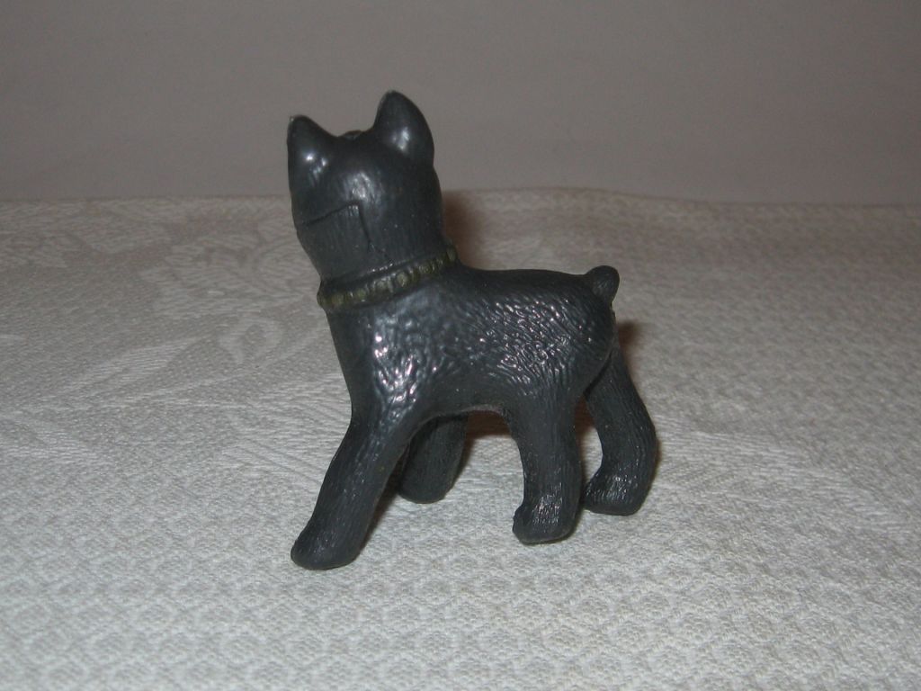 Игрушка резиновая собака собачка фигурка  СССР - фото фото фото 3