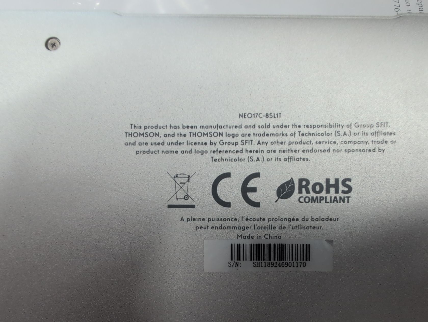 Ноутбук Thomson NEO17C-aSL1T - фото фото фото 4