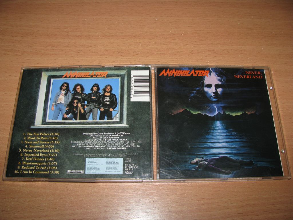 ANNIHILATOR - Never Neverland  (1990 Roadrunner 1st press) - фото фото фото 0