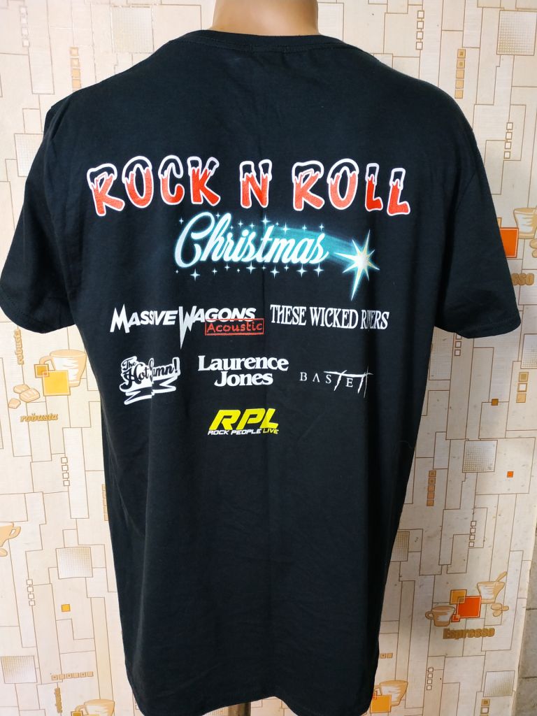 Футболка чоловіча чорна ROCK N ROLL p-p L - фото фото фото 5