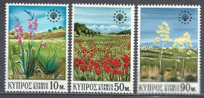 Кипр 1970 Европа флора 3м. - фото фото фото 0