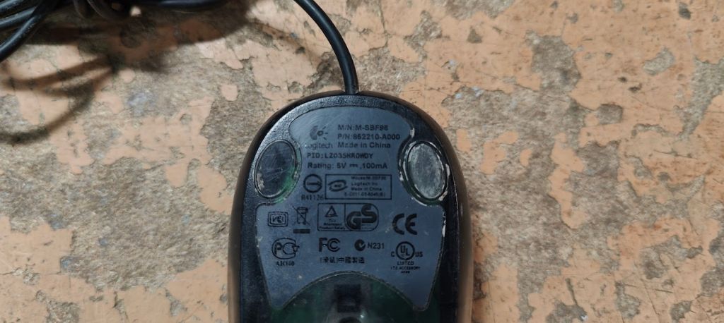 Брендовая оптическая мышь Logitech M-SBF96 PS/2 № 230206147 - фото фото фото 1