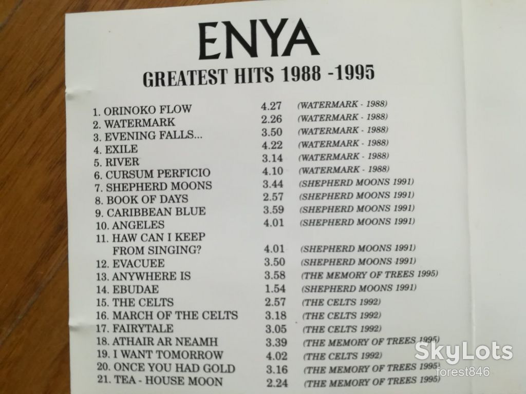 Enya-Greatest hits-состояние: 5 - фото фото фото 4