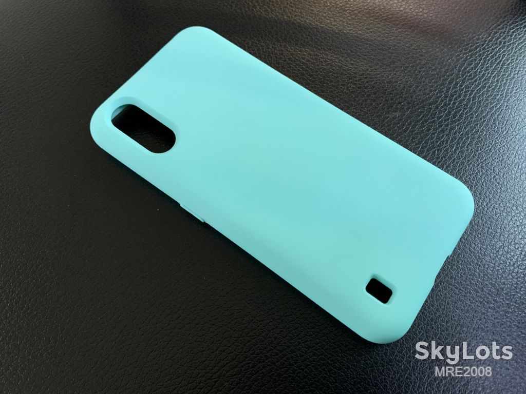 Чохол Silicone Cover для Samsung Galaxy A01 A015 mint - фото фото фото 1