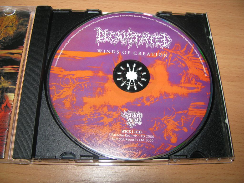 DECAPITATED - Winds Of Creation  (2000 Wicked World 1st press) - фото фото фото 2