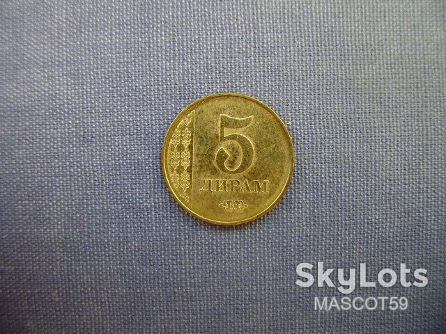Таджикистан 5 дирам 2011 г. - фото фото фото 0