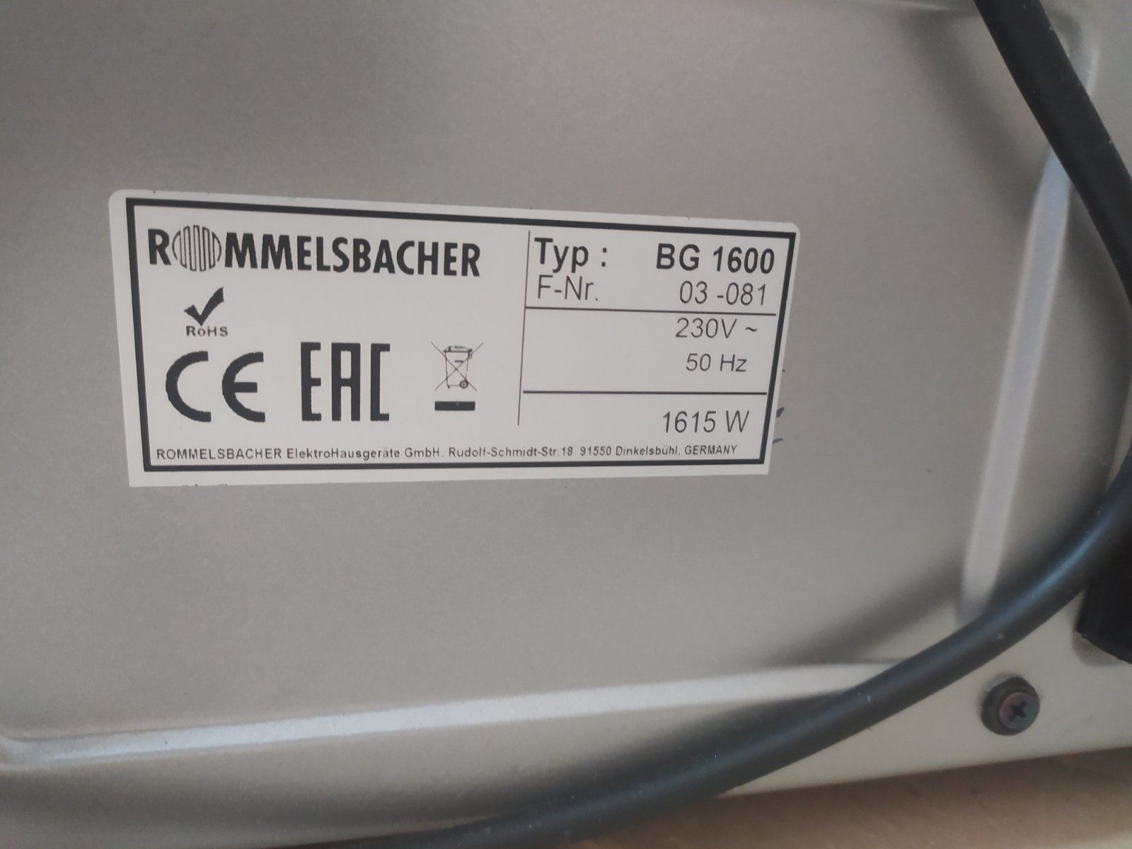 42040 Немецкая мини-печь Rommelsbacher BG-1600   (40 литров, гриль, стойкая внутренняя эмаль)-дефект - фото фото фото 4