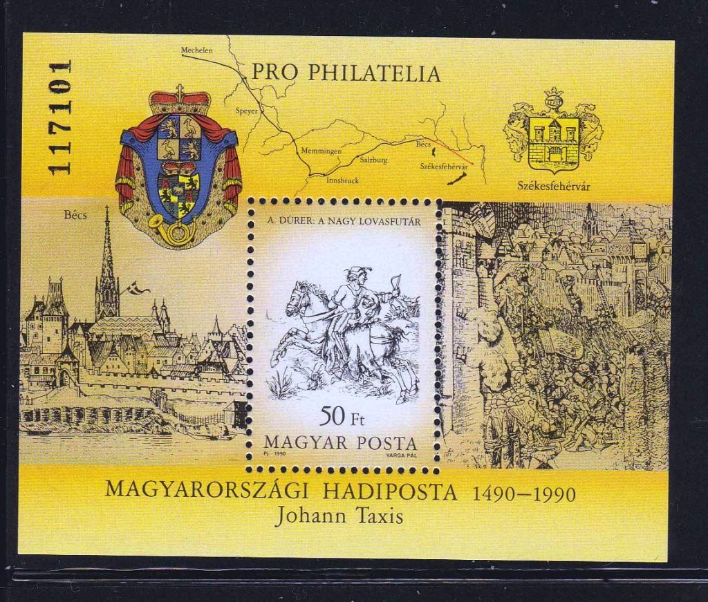 Искусство .  Венгрия 1990 г MNH - блок - фото фото фото 0