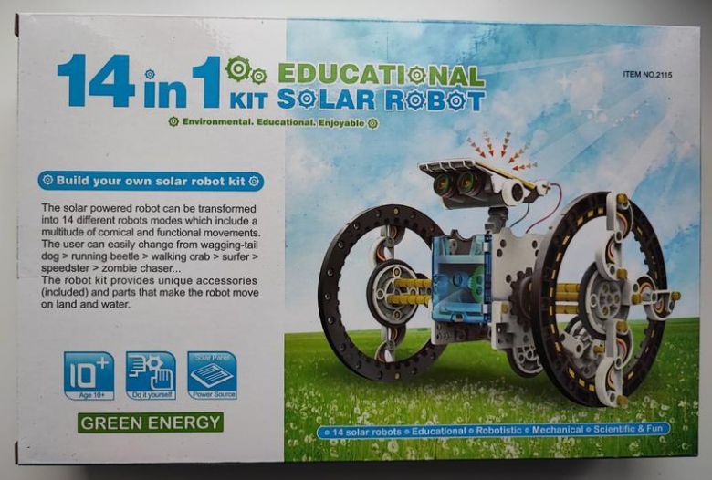 Конструктор робот на сонячних батареях solar robot 14 в 1 - фото фото фото 1