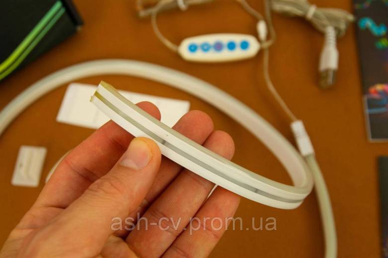 Стрічка, неон, Smart, LED, Neon, Pixel, RGB, USB, з мікрофоном, світломузика, 1 метр - фото фото фото 3