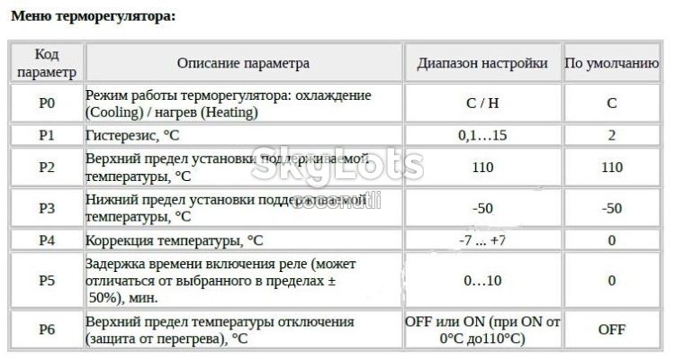W1209 терморегулятор цифровий  (12V, -50°C…+110°C), термореле з датчиком температури - фото фото фото 1