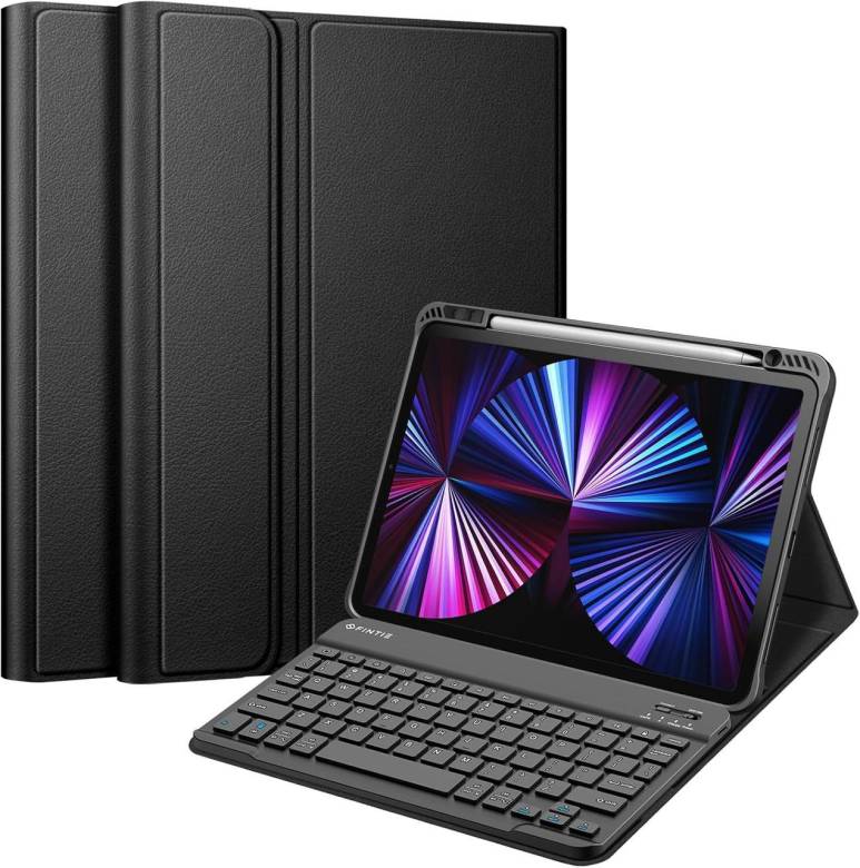 7627-чехол-клавиатура FINTIE для iPad Pro 11 дюймов (4-го/3-го поколения) 2022/2021  мягкая задняя к - фото фото фото 0