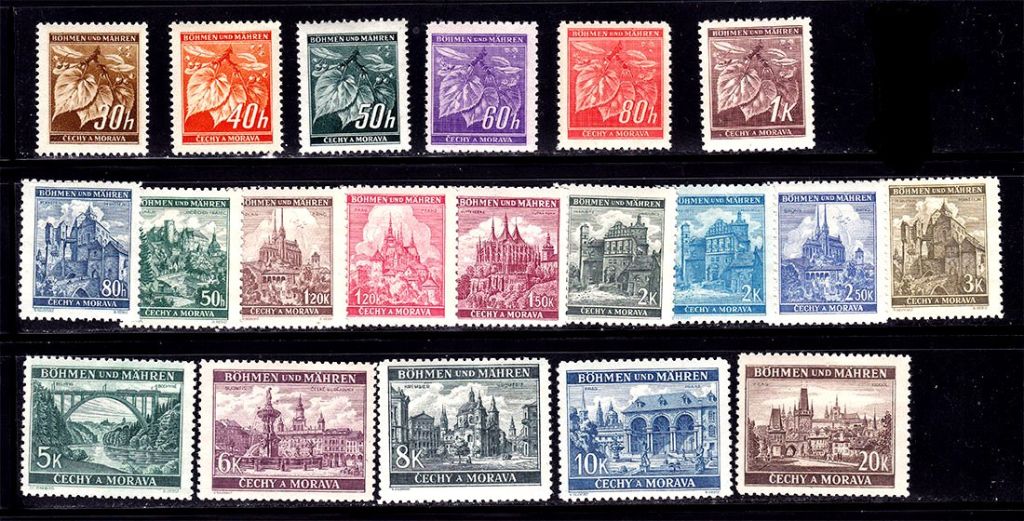 Богемия и Моравия 1939 -1940 г MNH - СЕРИЯ - фото фото фото 0