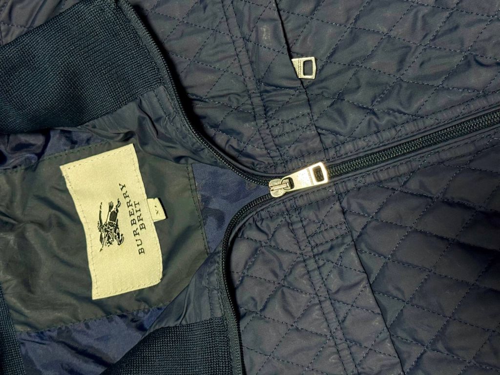 Чоловіча демісезонна куртка Burberry Brit, темно-синя - фото фото фото 2