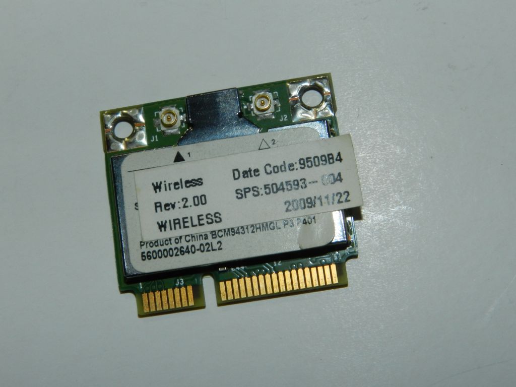 Модуль  (Адаптер) Wi-Fi HP Compaq 615  (Compaq 610) (Broadcom BCM94312HMG) (504593-004) - фото фото фото 0